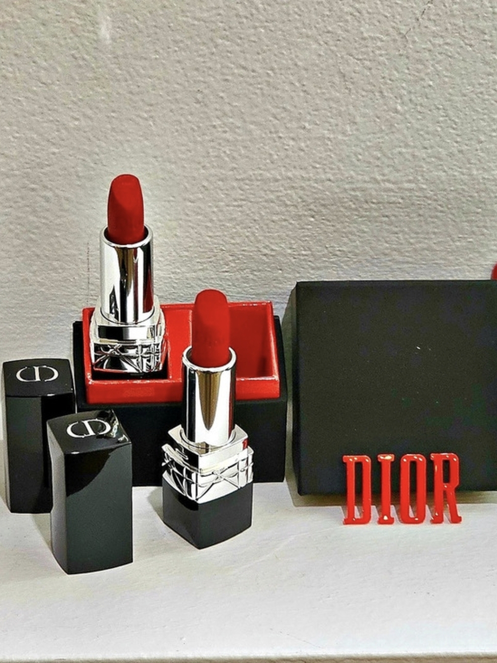 DIOR ROUGE 999 MATTE LIPSTICK & 999 LIPSTICK 2PC SET